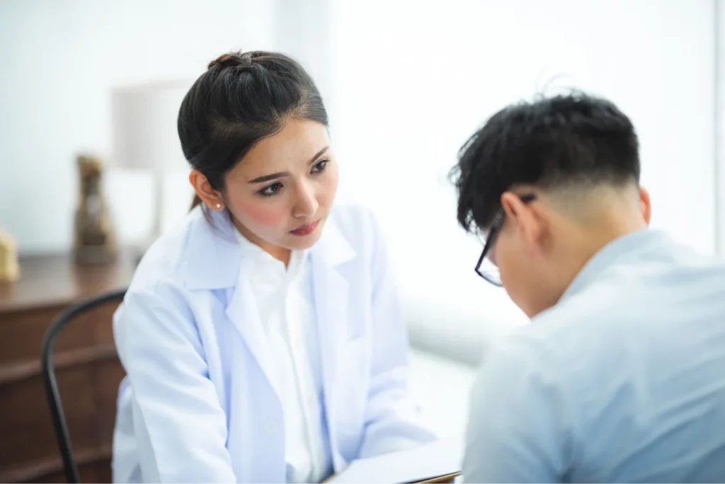 Doctor consulting a patient about hormone therapy at Verve Clinic, Petaling Jaya
